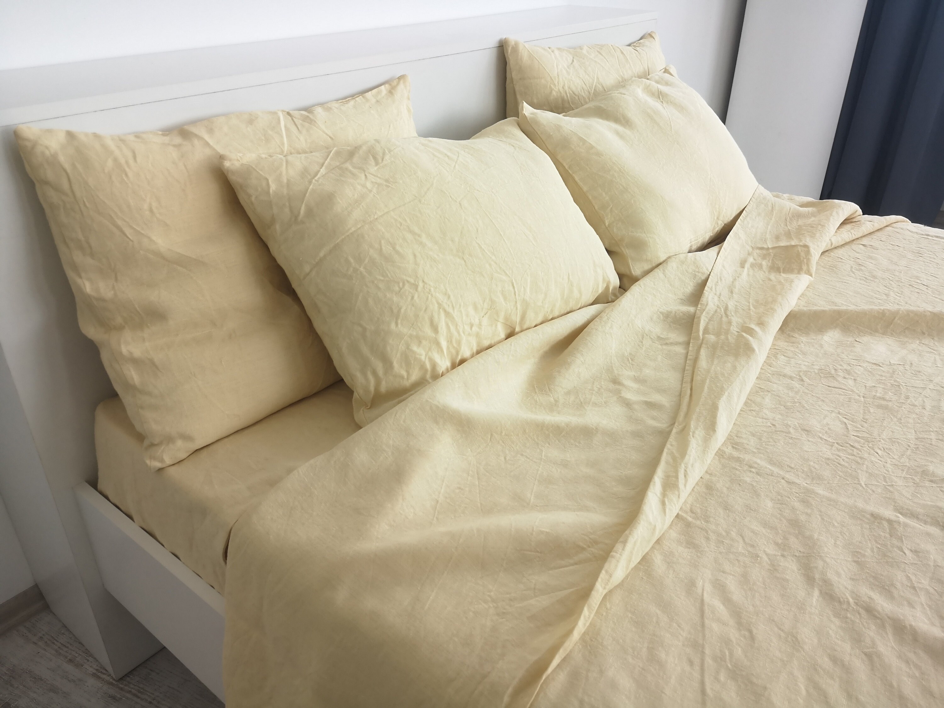 Pastel Yellow Linen Sheet Set 1 Flat Sheet 1 Fitted Sheet Etsy Canada Pastel Yellow Linen Sheet Set 1 Flat Sheet 1 Fitted Sheet Etsy Canada