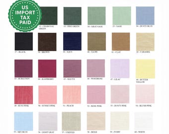 60 colors linen sheet set 1 flat sheet and 1 fitted sheet and 2 pillowcases Softened linen bedding Stonewashed linen White bed sheets