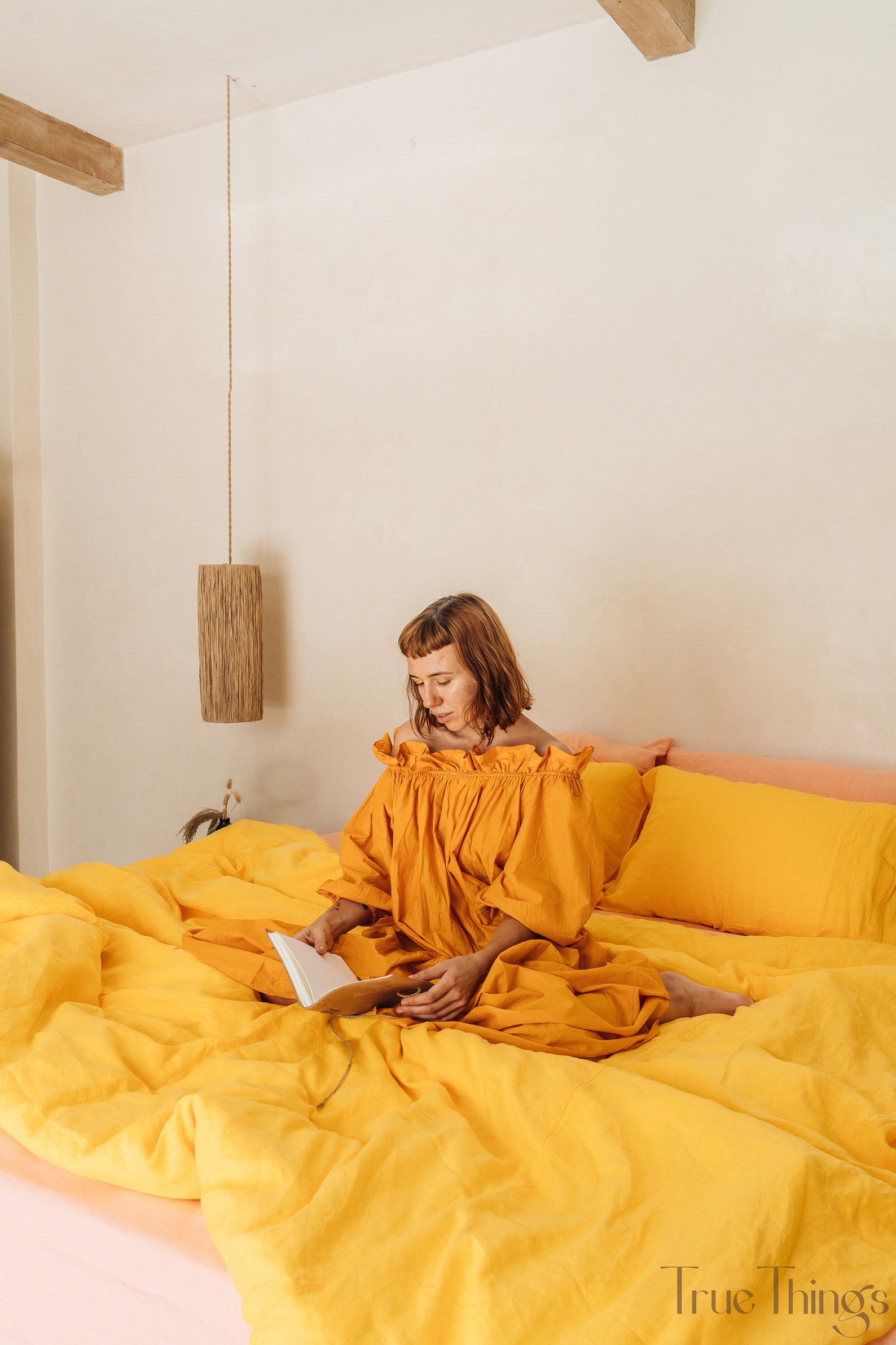 Bright Yellow Linen Duvet Cover / 1 Duvet Cover / Softened Etsy