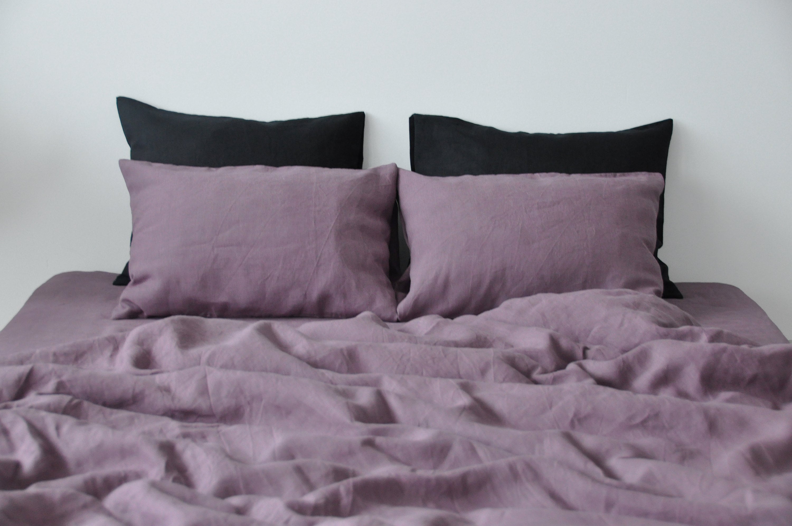 Mauve Linen Duvet Cover / 1 Duvet Cover / Softened Linen / Etsy