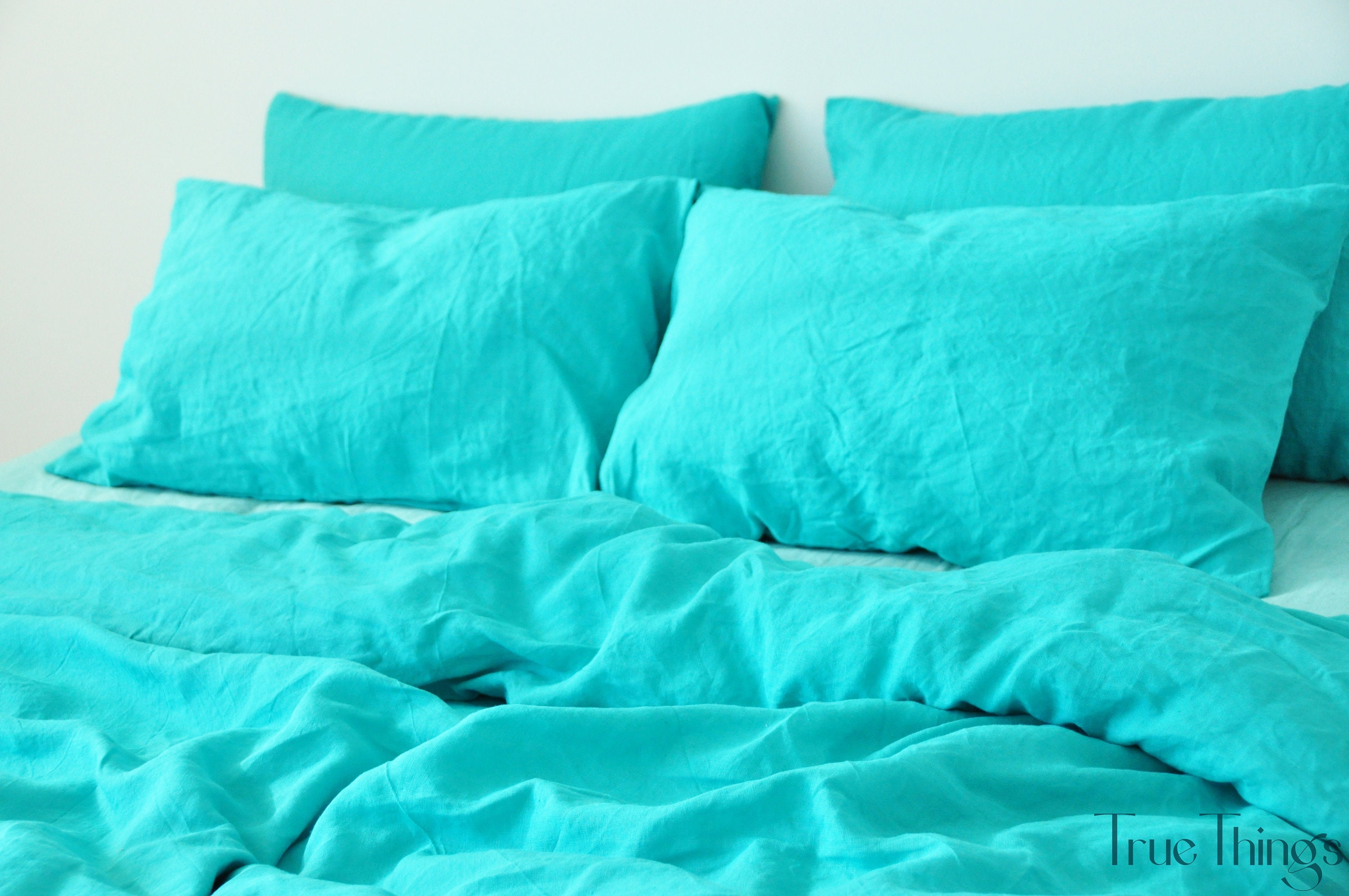 Turquoise Linen Duvet Cover 1 Duvet Cover Softened Linen Etsy India Turquoise Linen Duvet Cover 1 Duvet Cover Softened Linen Etsy India