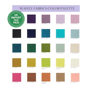 25 colors waffle linen coverlet Heavy weight linen Waffle throw blanket Linen bed cover Twin Full Double Queen King