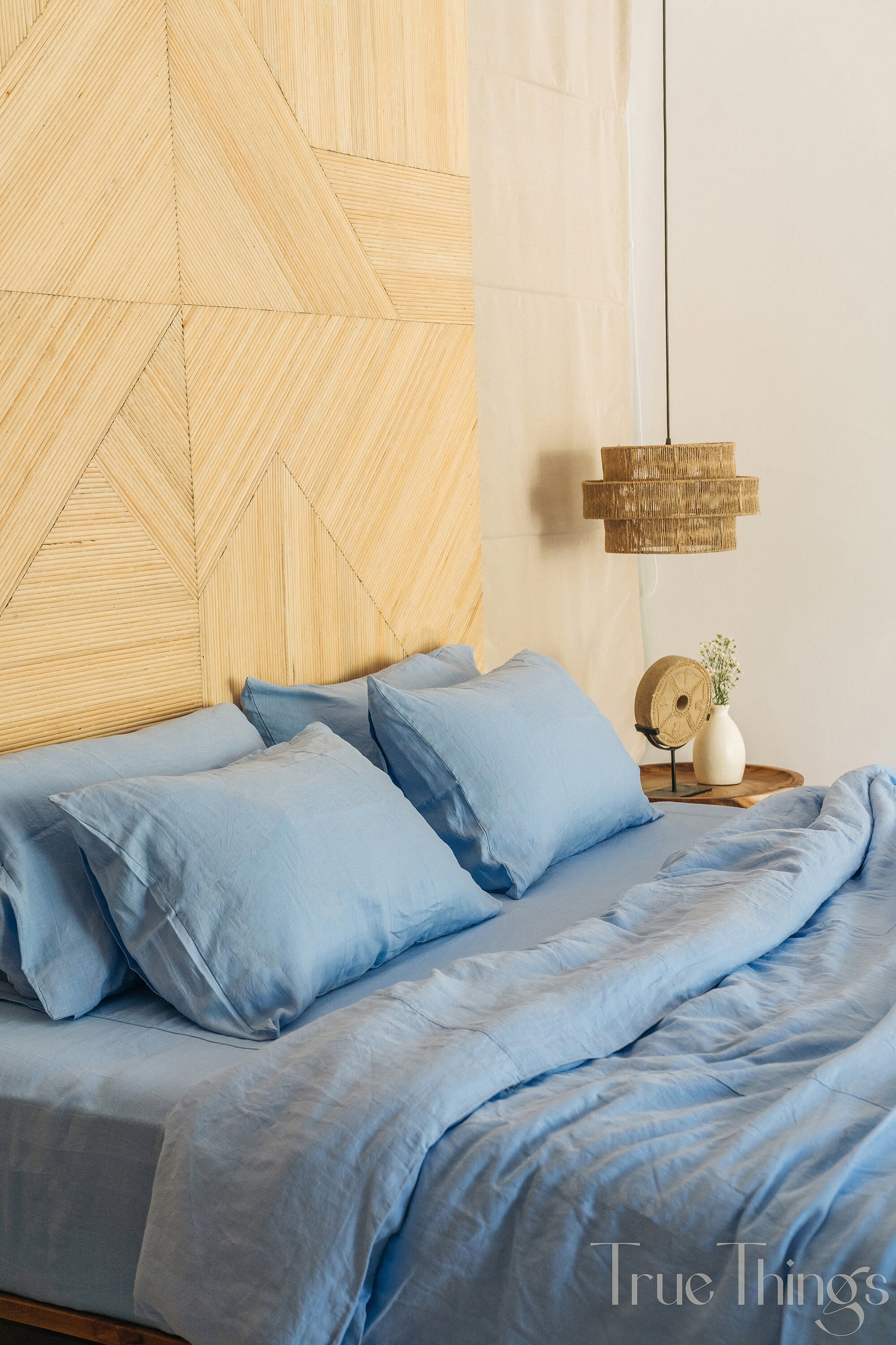 Cornflower Blue Linen Duvet Cover / 1 Duvet Cover / Softened Etsy