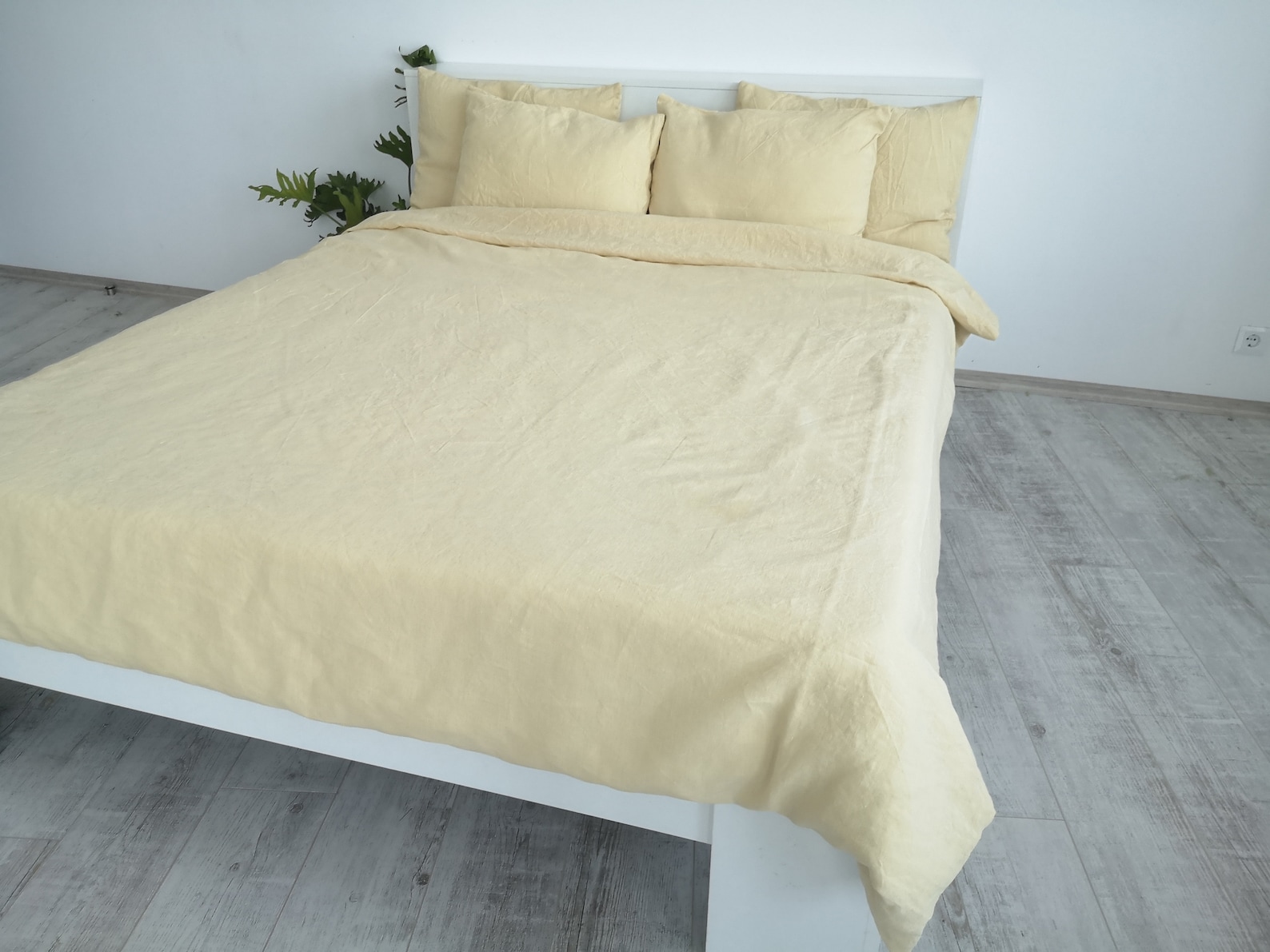 Pastel Yellow Linen Duvet Cover / 1 Duvet Cover / Softened Etsy