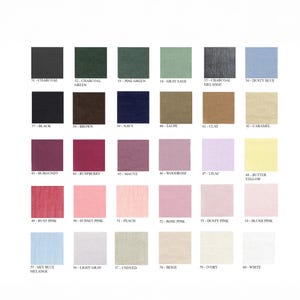 60 colors linen duvet cover 1 duvet cover Softened linen Comforter cover Quilt cover Hidden buttons  Coconut buttons Ribbon ties