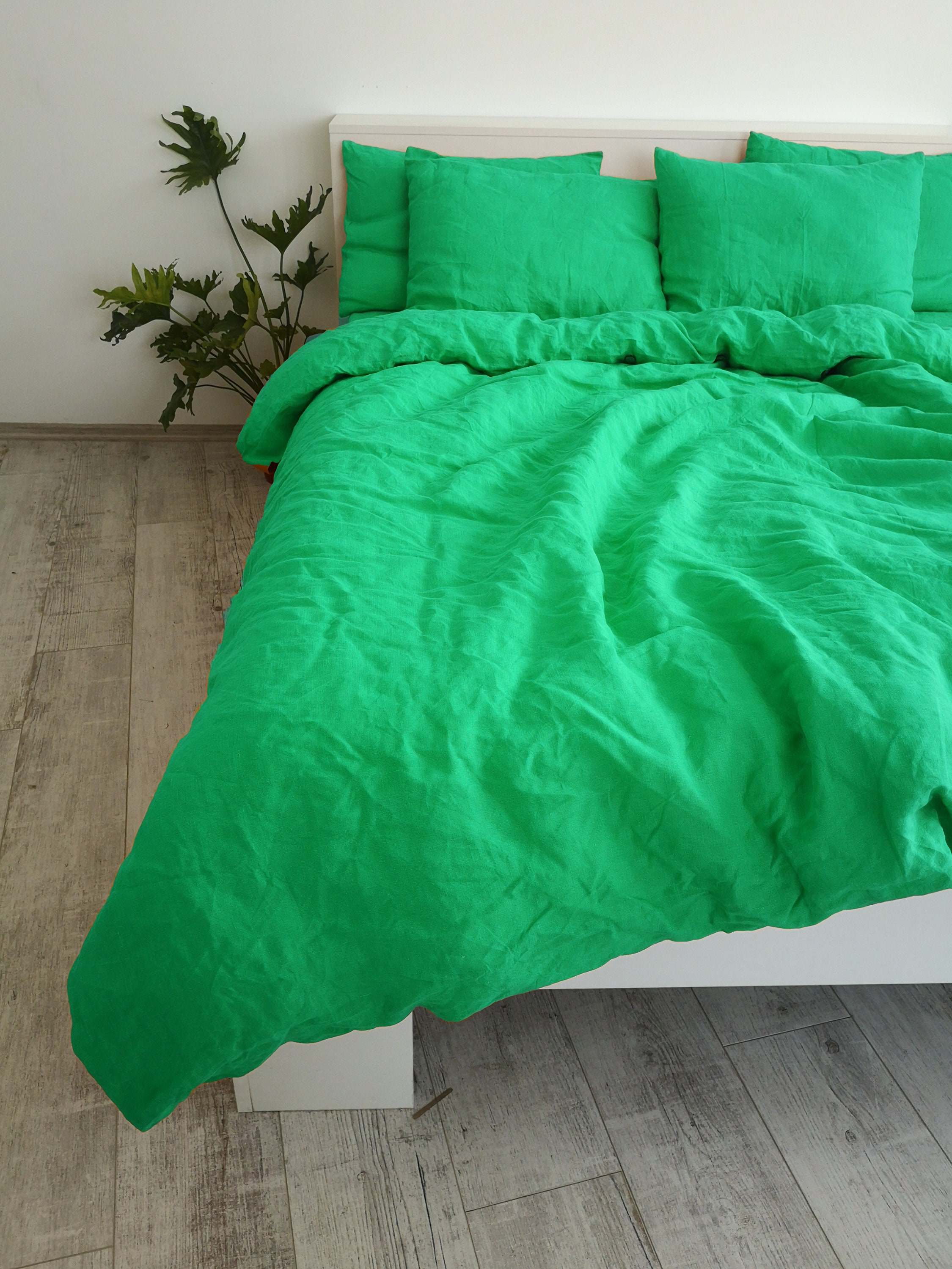 Mint Green Linen Duvet Cover / 1 Duvet Cover / Softened Linen Etsy