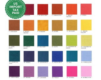 60 colors linen coverlet with or without filling Softened linen Medium weight Double Queen California King Custom size bed cover