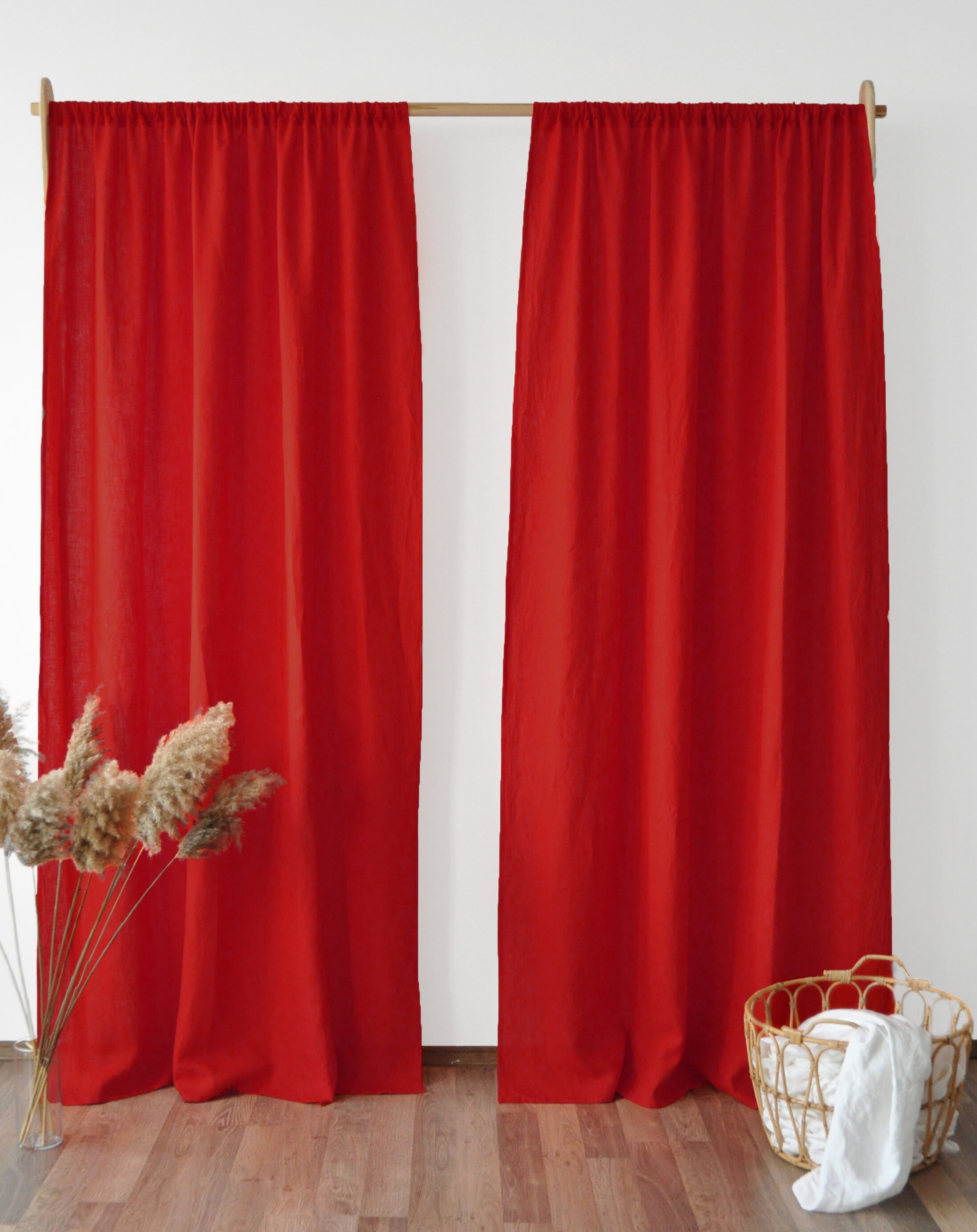 Scarlet Red Regular And Blackout Linen Curtains 2 Panels Etsy 日本 Scarlet Red Regular And Blackout Linen Curtains 2 Panels Etsy 日本