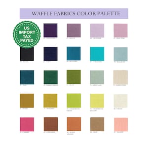 25 colors waffle linen coverlet Heavy weight linen Waffle throw blanket Linen bed cover Twin Full Double Queen King