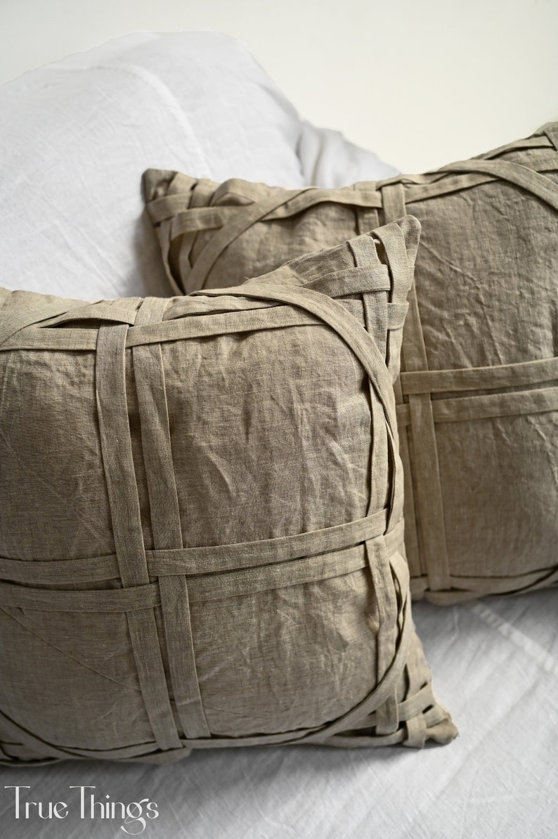 Undyed and Other Colors Linen Pillowcase / Undyed Linen Pillow Etsy
