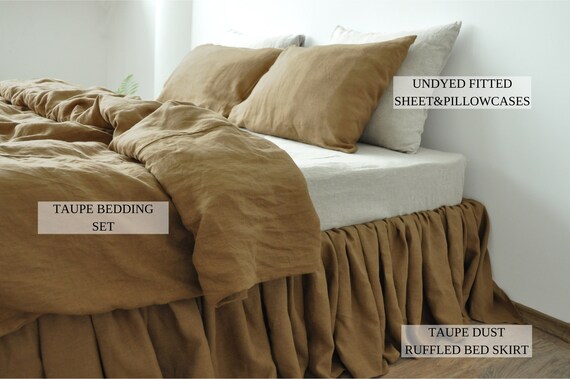 Danjor Linens Taupe King Size Bed Sheets Set - 6 pc Soft Bedding