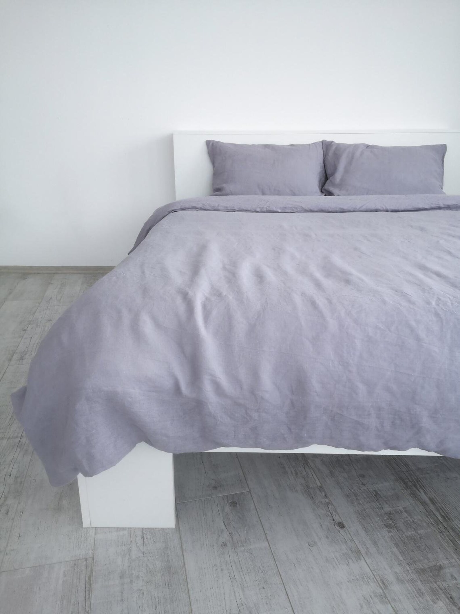 READY TO SHIP / Muted lavender linen duvet cover set / TwinXL Etsy