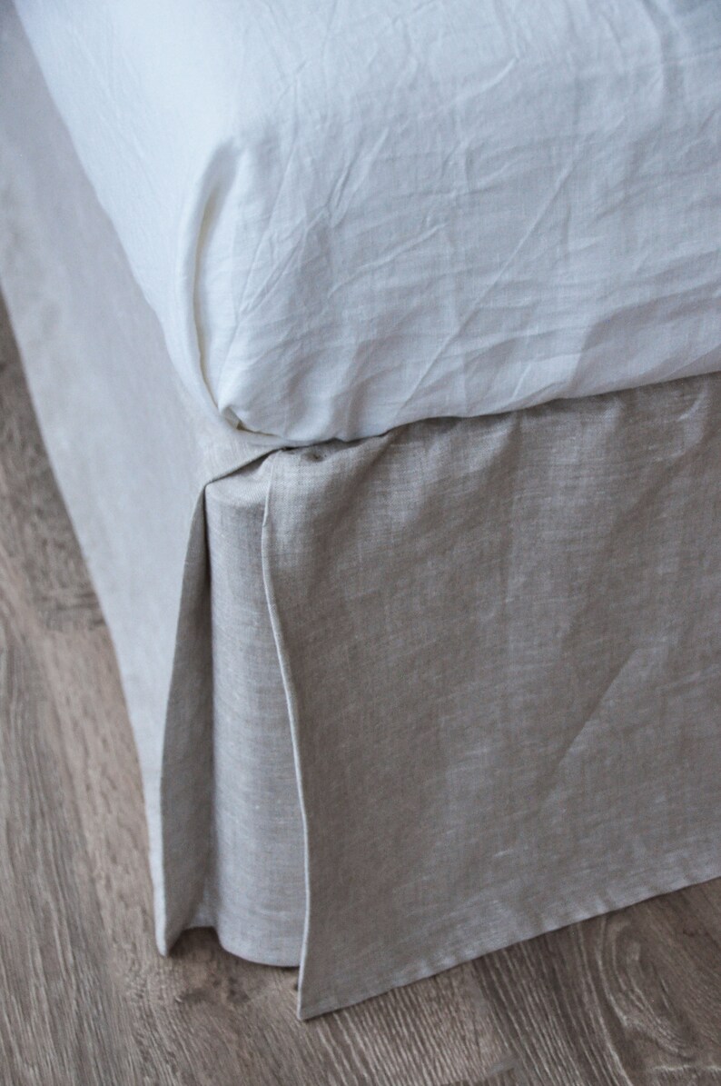 70 Colors Linen Tailored Bed Skirt / Tailored Bed Skirt / Etsy