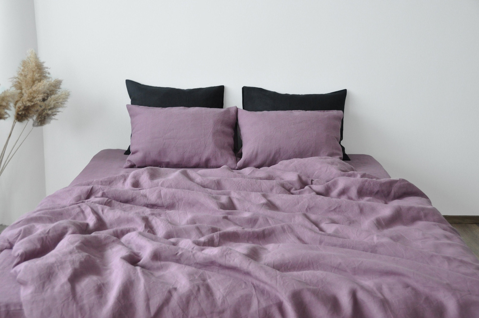 Mauve Linen Duvet Cover / 1 Duvet Cover / Softened Linen / Etsy