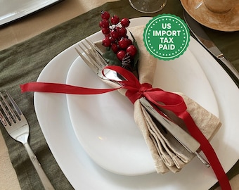 60 colors linen napkins set Softened linen Linen table decor Napkins for table setting Table linens Wedding napkin   Custom size