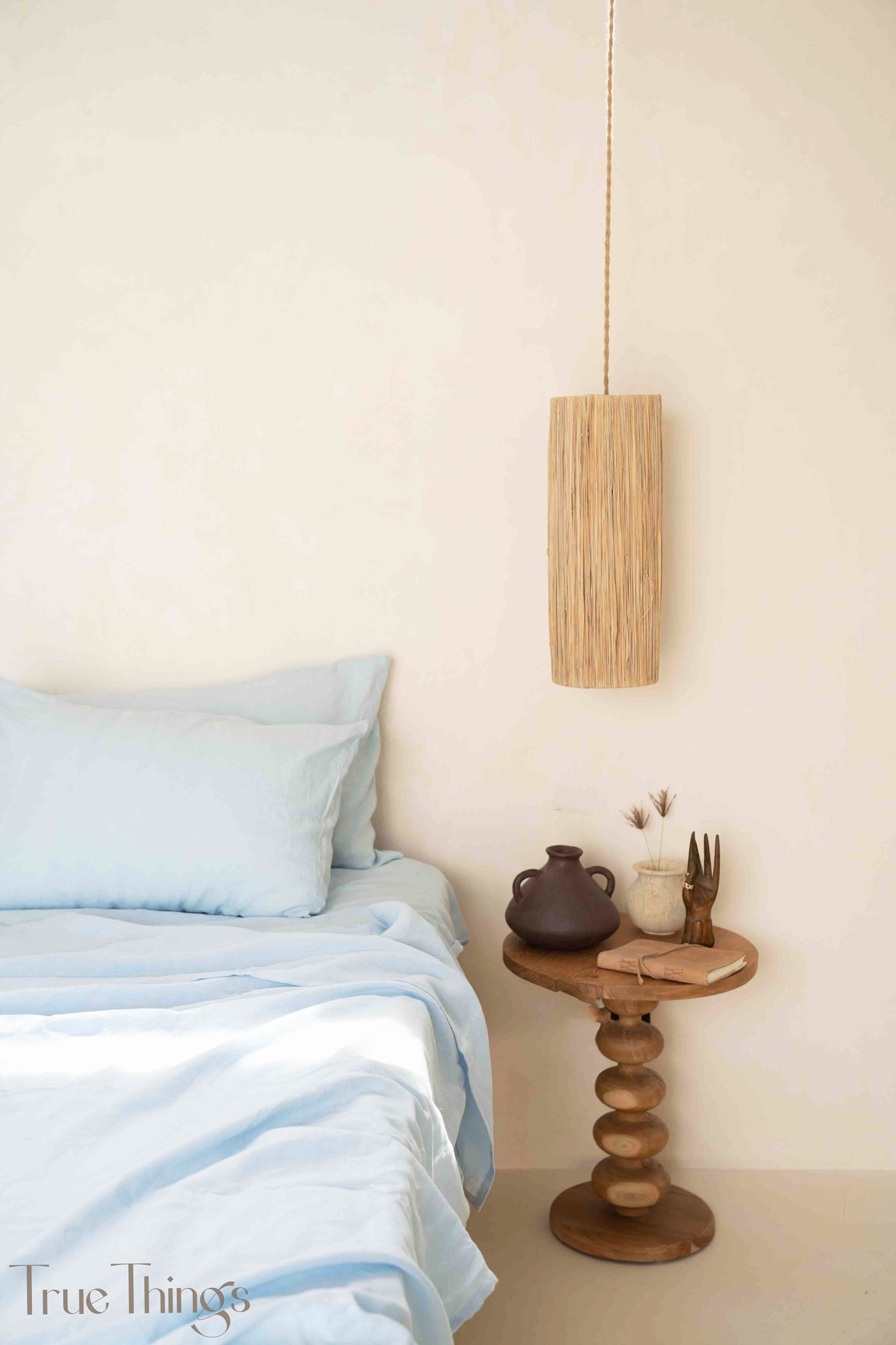 Sky Blue Linen Fitted Sheet main image 1