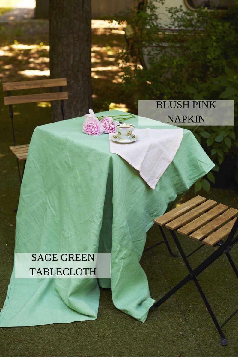 70 colors linen napkins set Softened linen Linen table decor Napkins for table setting Table linens Wedding napkin Custom size image 8