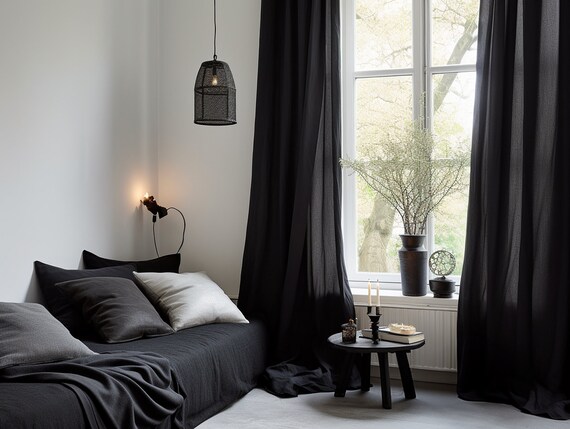 Black curtain lining deals