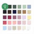 60 colors linen coverlet with or without filling Softened linen Medium weight Double Queen California King Custom size bed cover