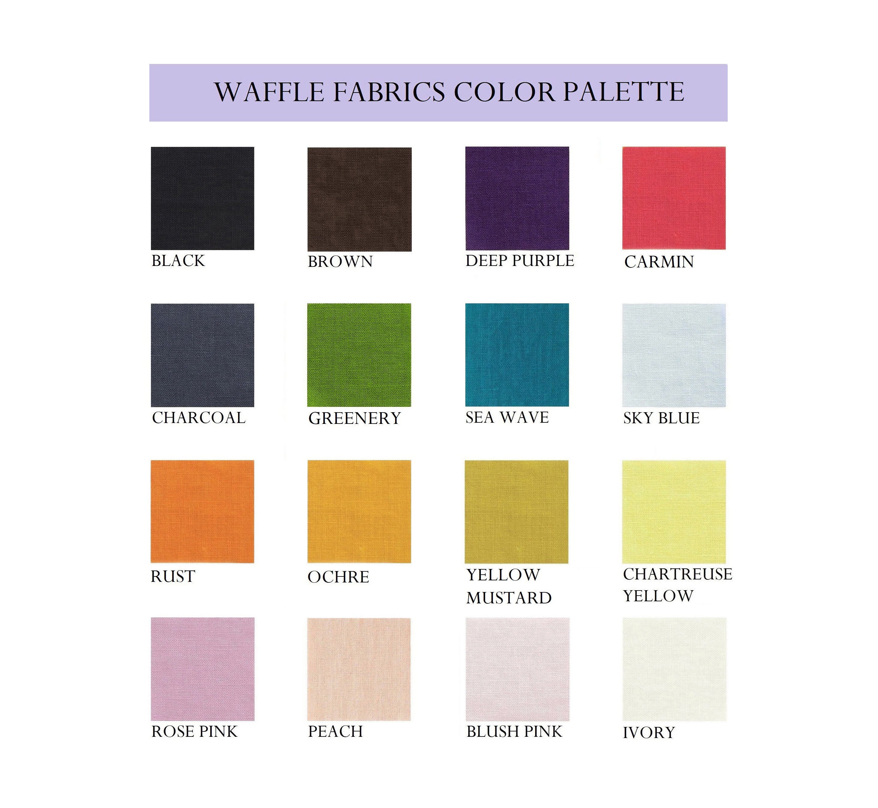 Double-sided waffle linen coverlet / Softened linen / Heavy weight - Picture 4 of 71