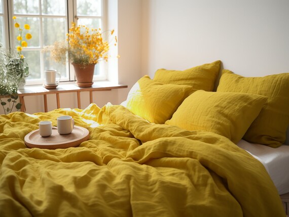 Mustard bedding on sale