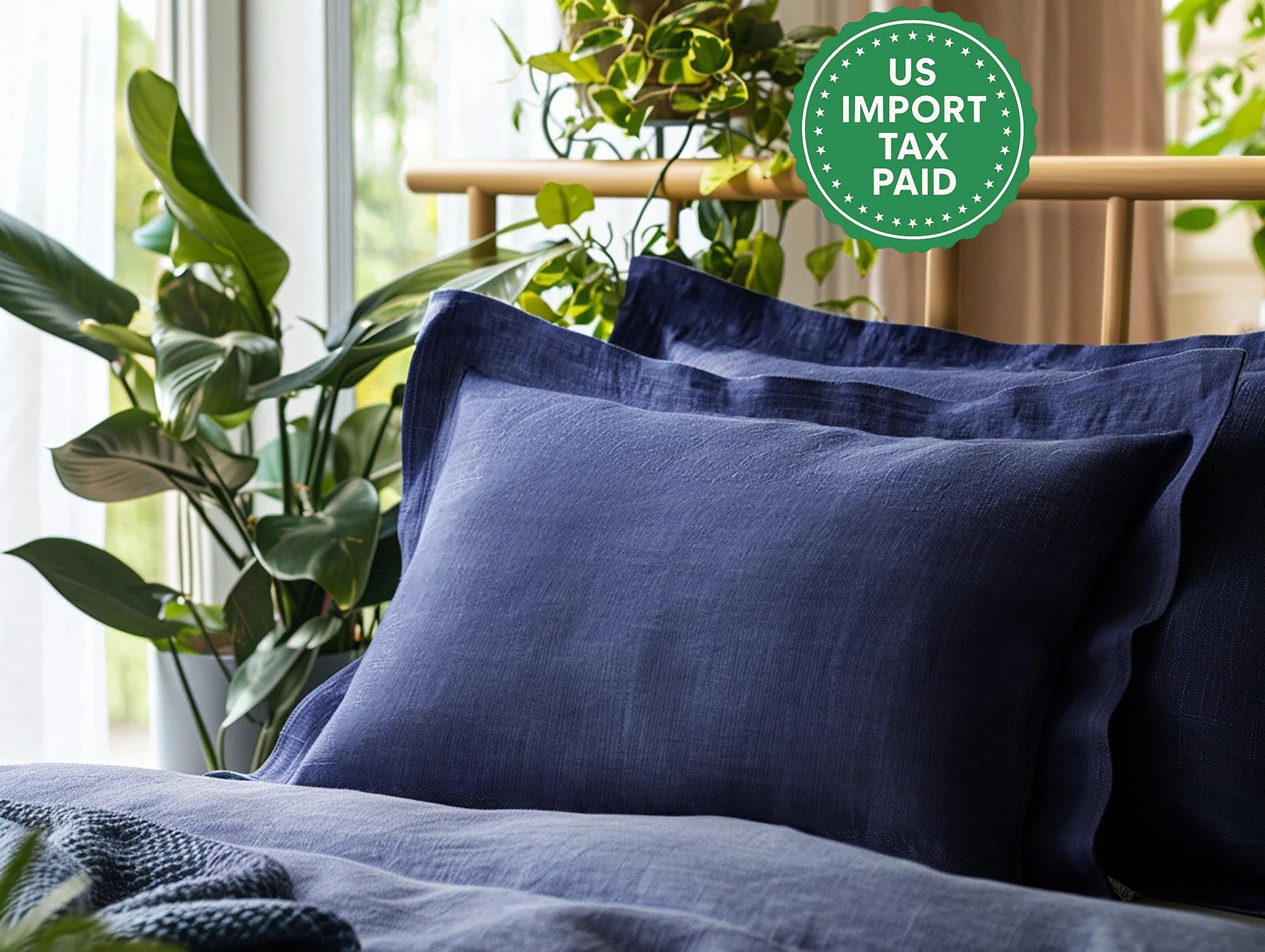 Indigo Pillow Sham UK