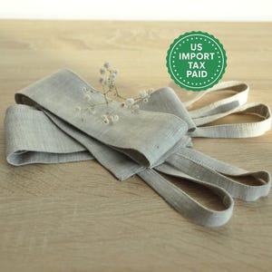 Set of 2 linen curtain tiebacks 60 colors Curtain holder holdback Curtain ties Curtain loops Drapery holders   Window treatment