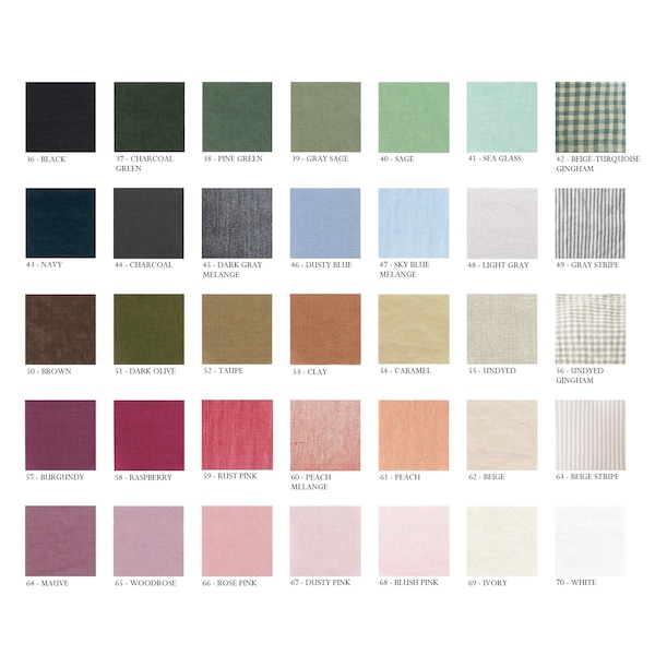 70 colors linen flat sheet 1 Flat sheet Softened linen sheet Stonewashed linen Linen bedsheet Farmhouse decor
