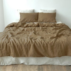 Soft Taupe Linen Pillowcases