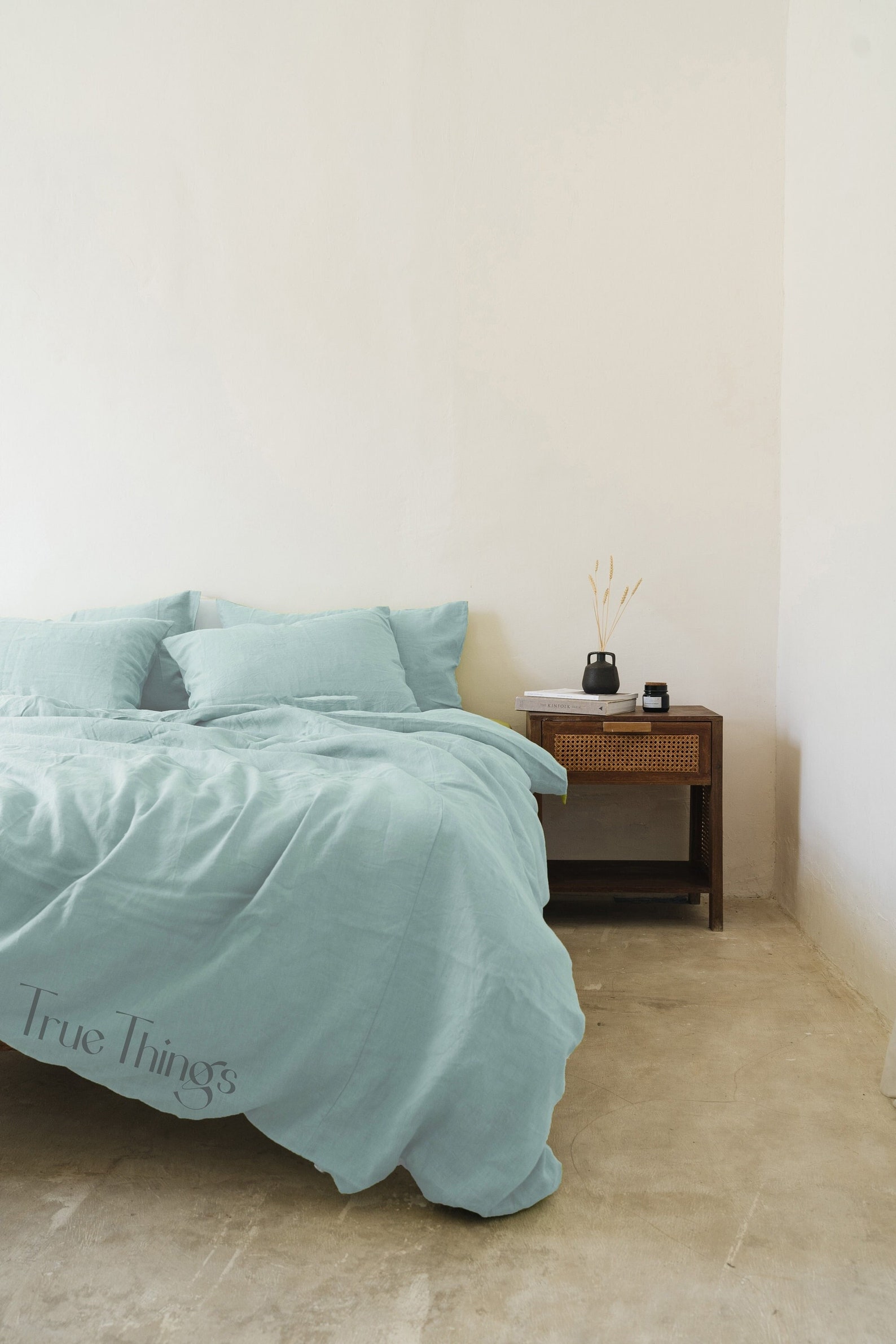 Sea Glass Linen Bedding Set / 1 Duvet Cover 2 Pillowcases / Etsy