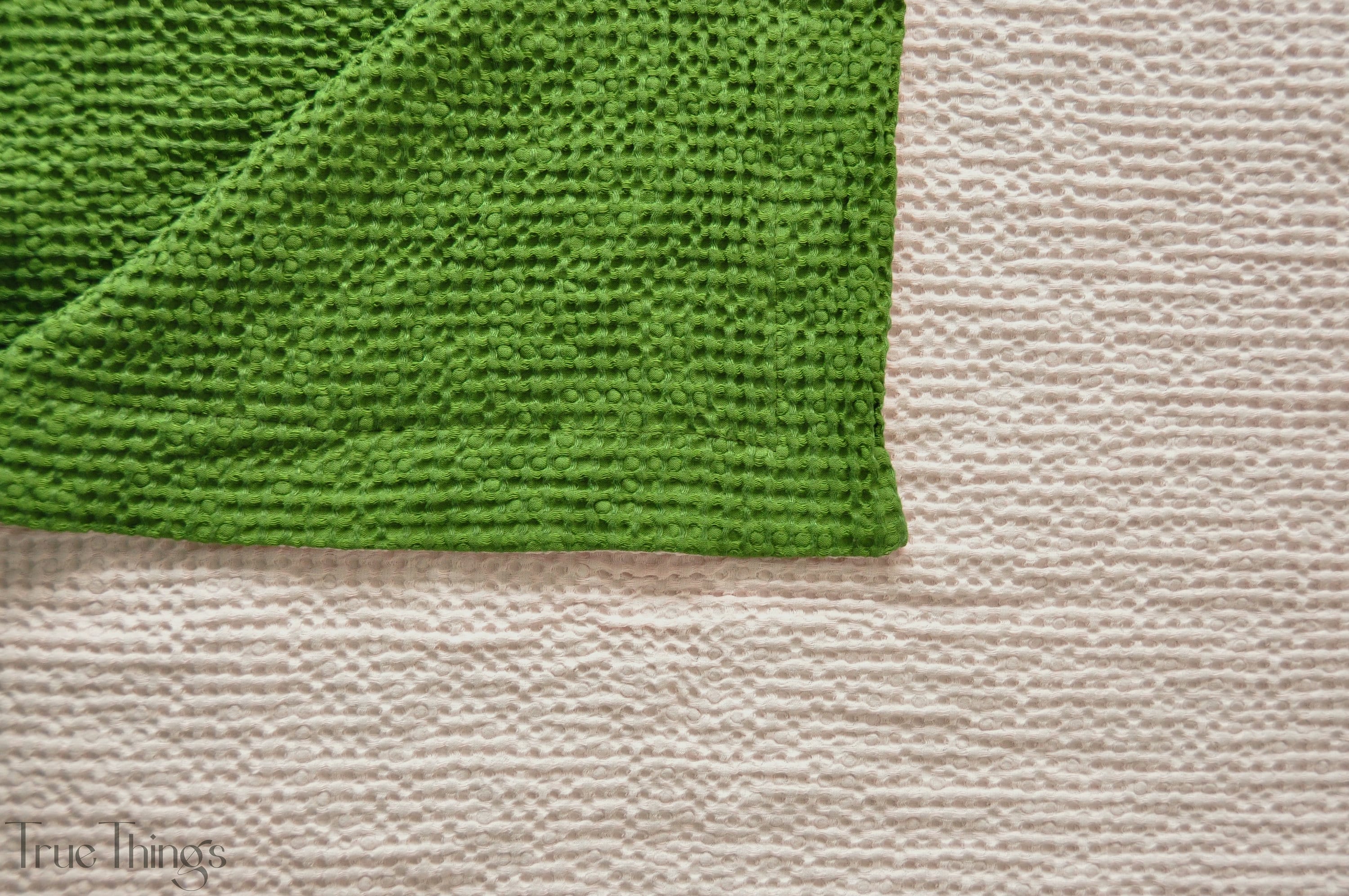 Double-sided waffle linen coverlet / Softened linen / Heavy weight - Picture 7 of 71