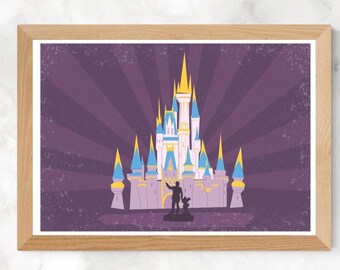 WDWウォルトディズニーワールドシンデレラ城絵画 WDW_CinderellaCastleUpdate_Ren
