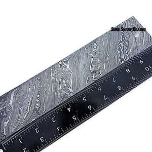10" Twist Damascus  Steel Hand Forged Billet/Bar For Knife Making Supplies (KI-408)