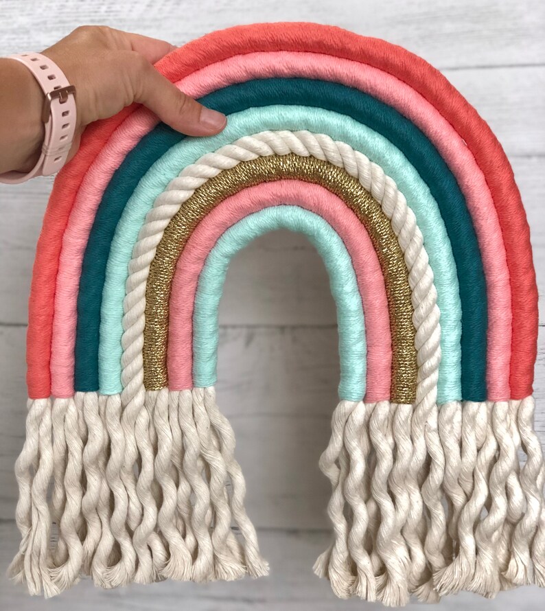 DIY Macrame Rainbow Kit Rainbow Wall Hanging Kit for Adults Etsy