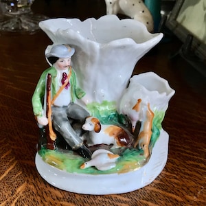 Staffordshire Hunting Dog Vase