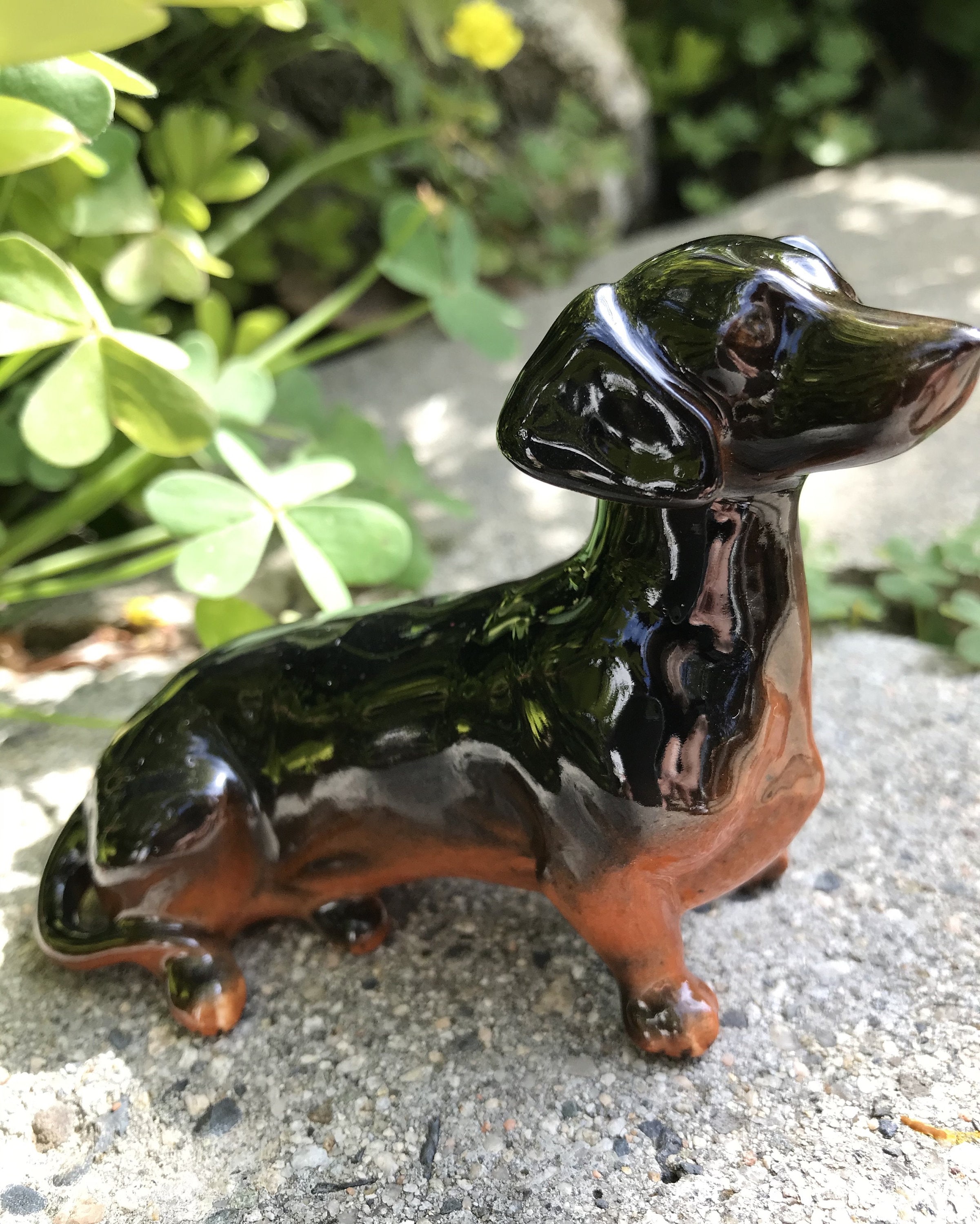 Beswick Chocolate Dachshund Figurine Etsy