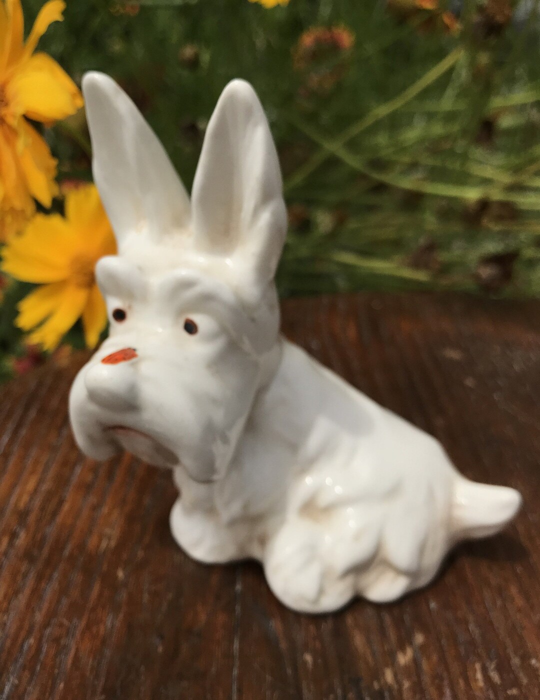 Beswick Dog With Ladybird on Nose - Etsy