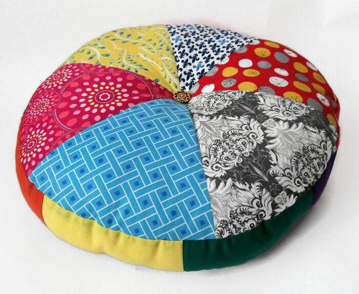 Bold 16 Stuffed Round Cushion Handmade Home Furnishings Etsy UK