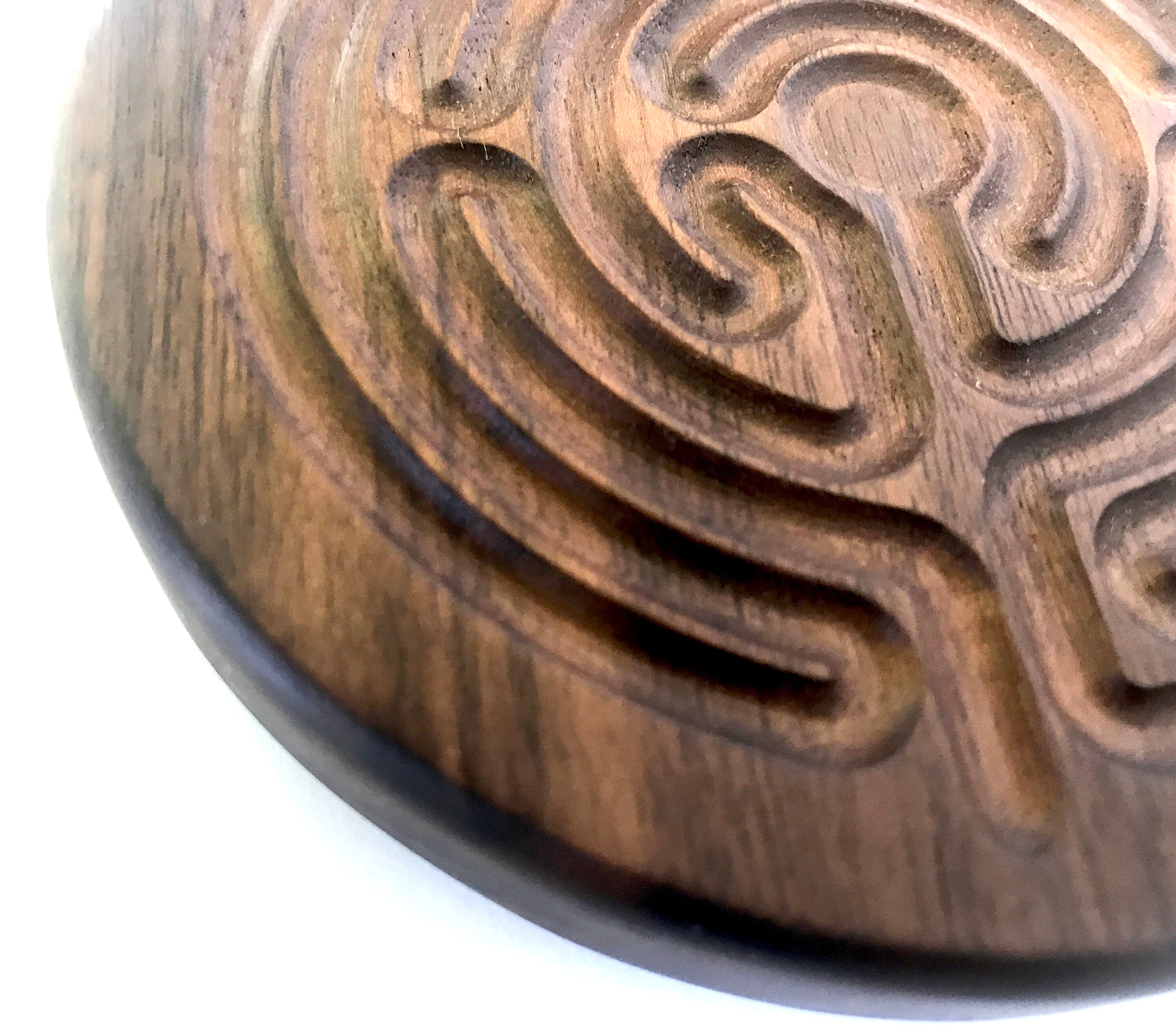 Handheld Chartres Finger Labyrinth - Wood Labyrinth - Mindfulness Maze ...