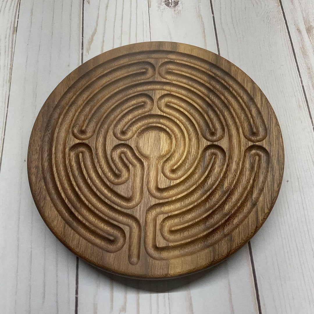 7-circuit Chartres Mediation Labyrinth, Wooden Finger Labyrinth for ...