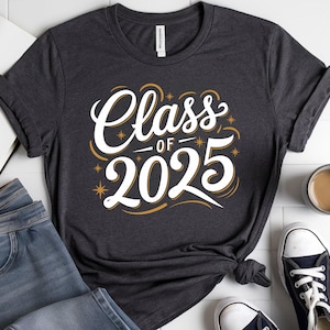 Class of 2025 Unisex Jersey Tee - Comfortable, Stylish Graduation Gift, School Spirit, End of Year Celebration, Senior Merchandise, Class