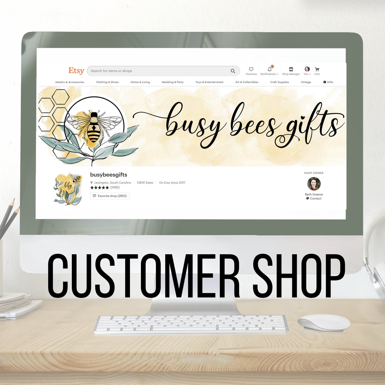 CUSTOM ETSY SHOP Marketing Kitcustom Etsy Seller Etsy