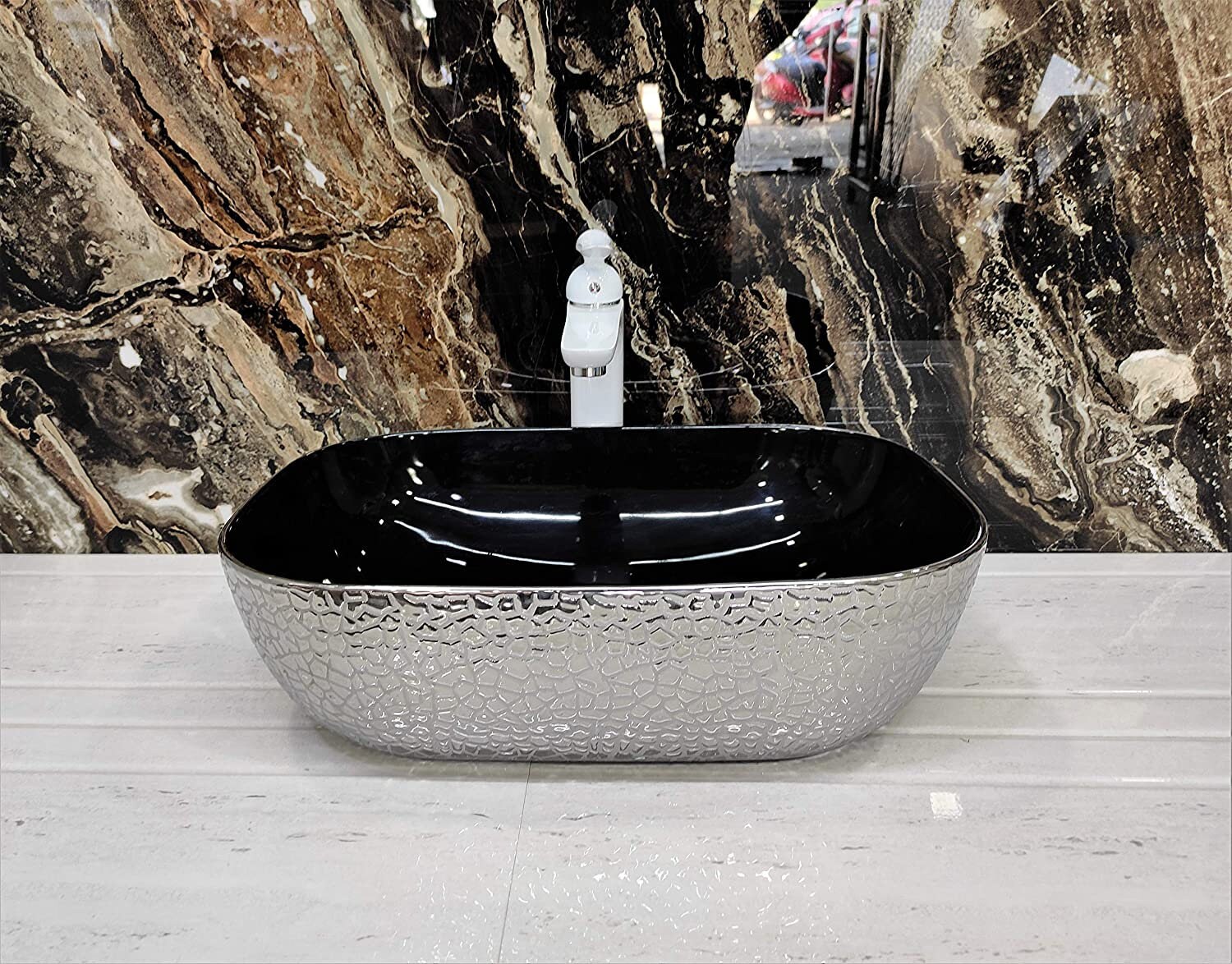 Waschbecken Arbeitsplatte Tischplatte Keramik Badezimmer | Etsy