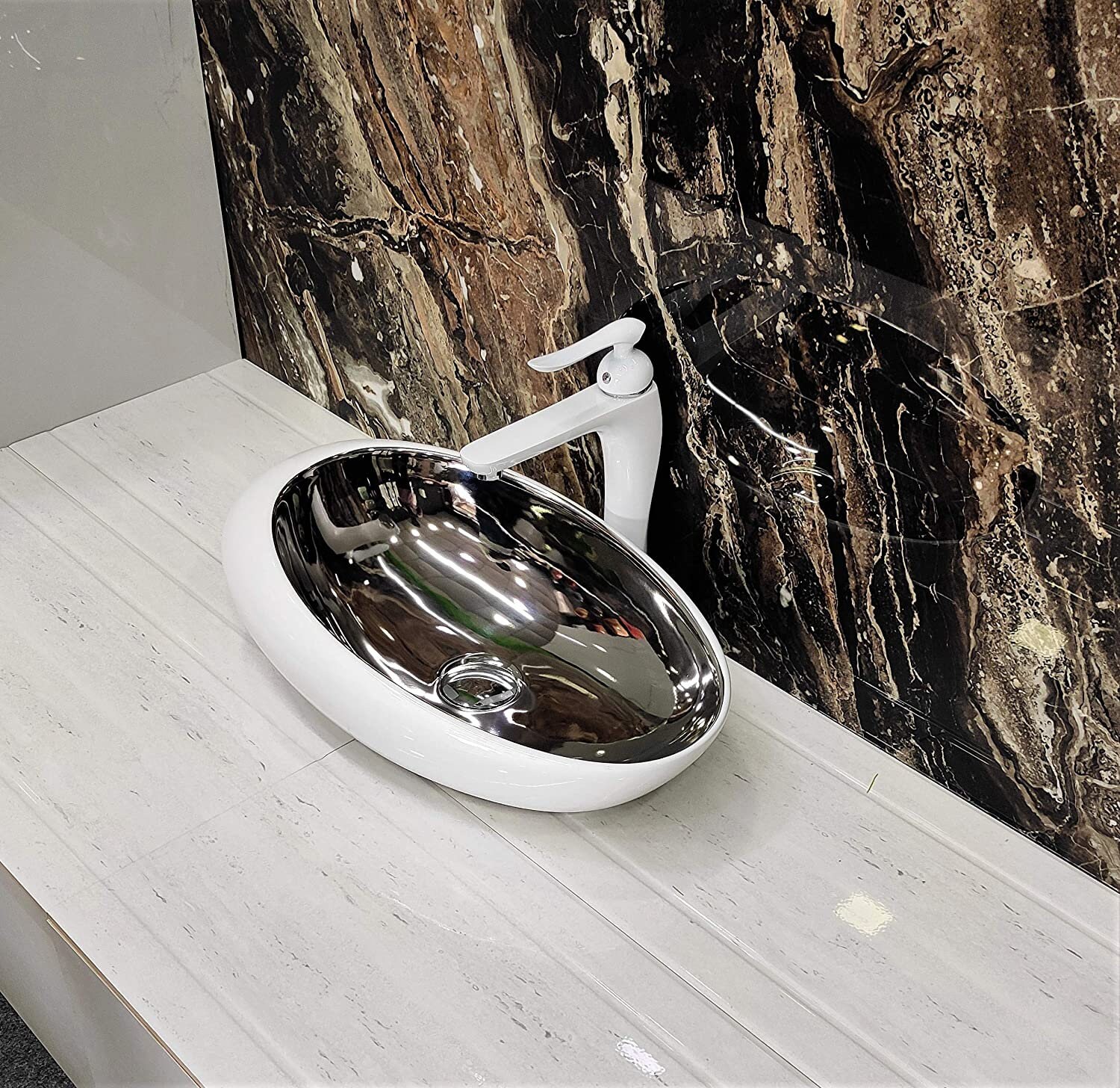 Waschbecken Arbeitsplatte Tischplatte Keramik Badezimmer | Etsy