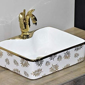 Designer Keramik Waschbecken/Gefäß Waschbecken/Over oder Above | Etsy