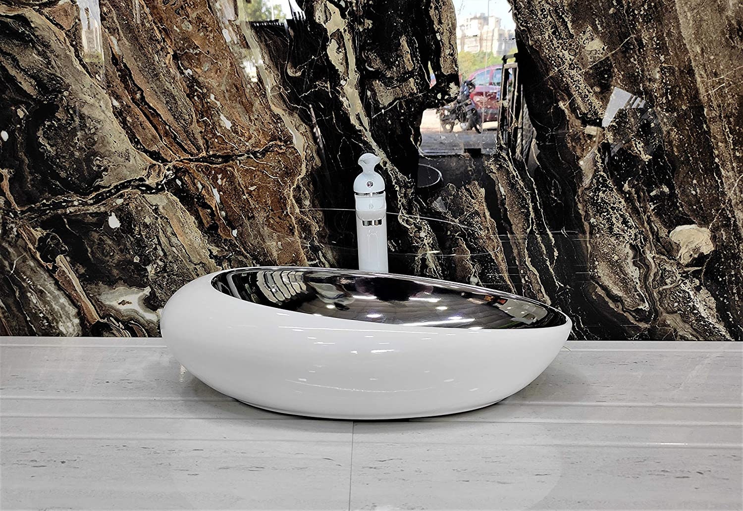 Waschbecken Arbeitsplatte Tischplatte Keramik Badezimmer | Etsy