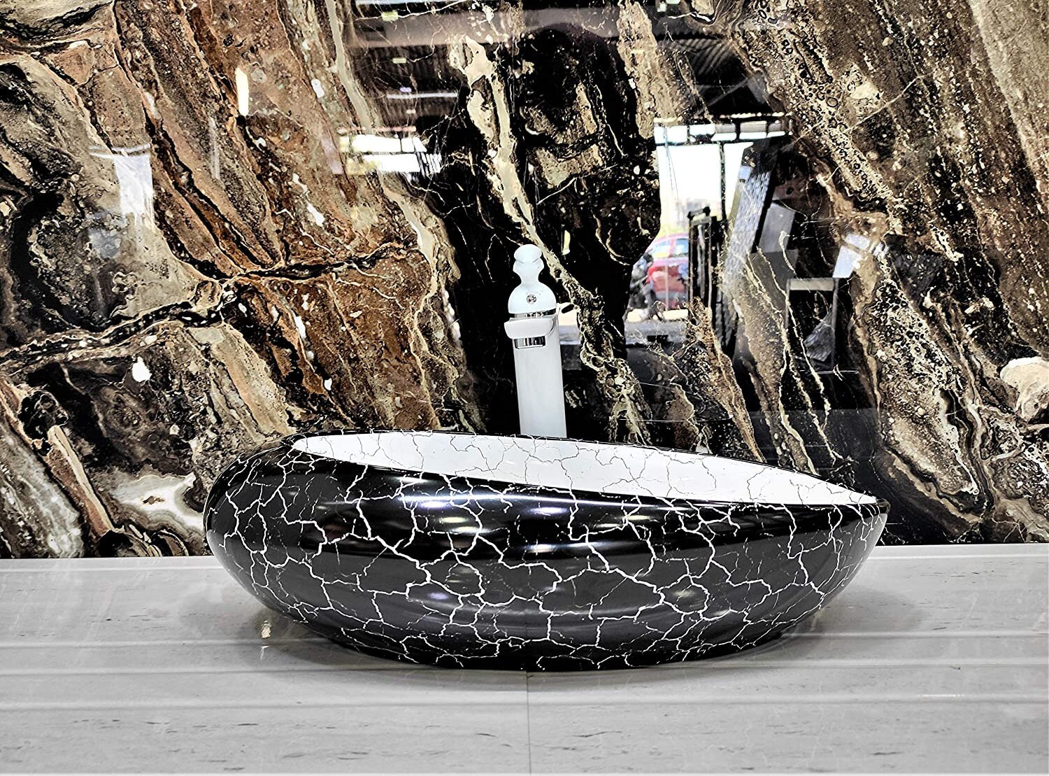 Waschbecken Arbeitsplatte Tischplatte Keramik Badezimmer | Etsy