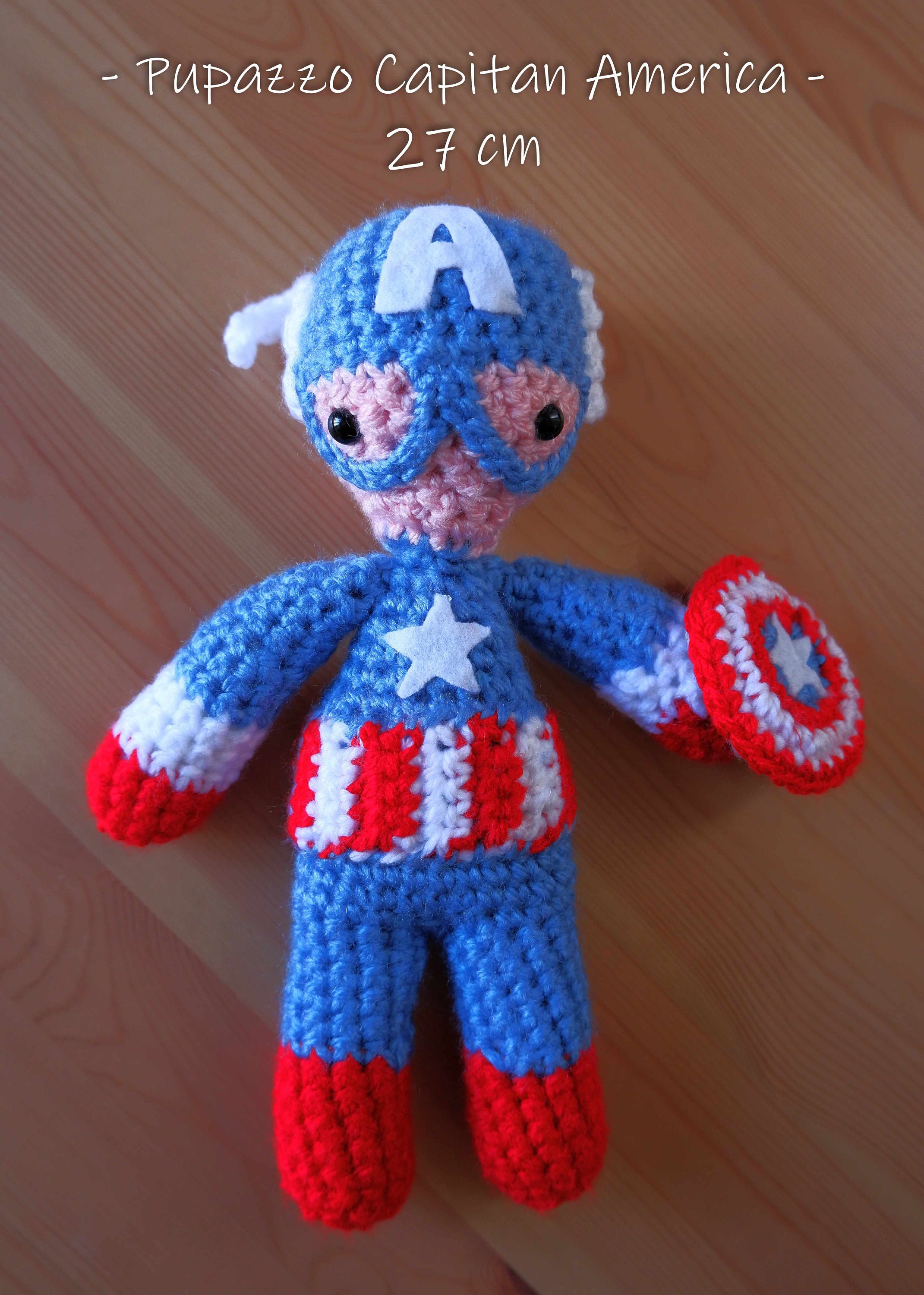 Captain Superhero, Comics, Crochet Puppet/crochet America -  UK