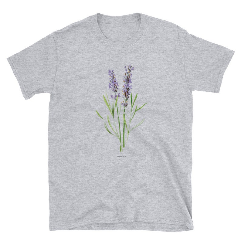 Lavander tshirt botanical shirt Aesthetic Clothing | Etsy