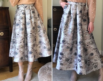 Gift for women | midi skirt | maxi skirt | wedding guest outfit | occasion wear | evening wear | bridesmaid gift | mother of the bride